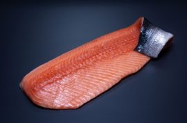 Saumon filet à/peau