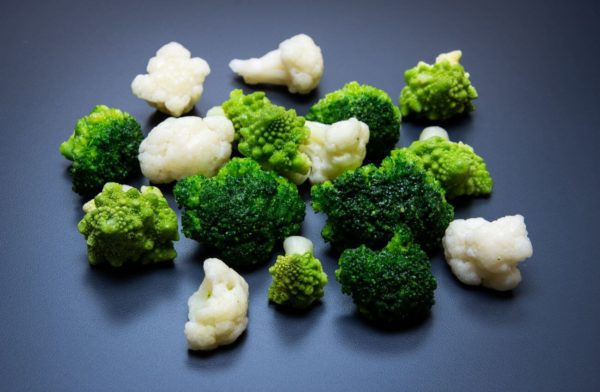 Mélange de légumes en "rosettes"