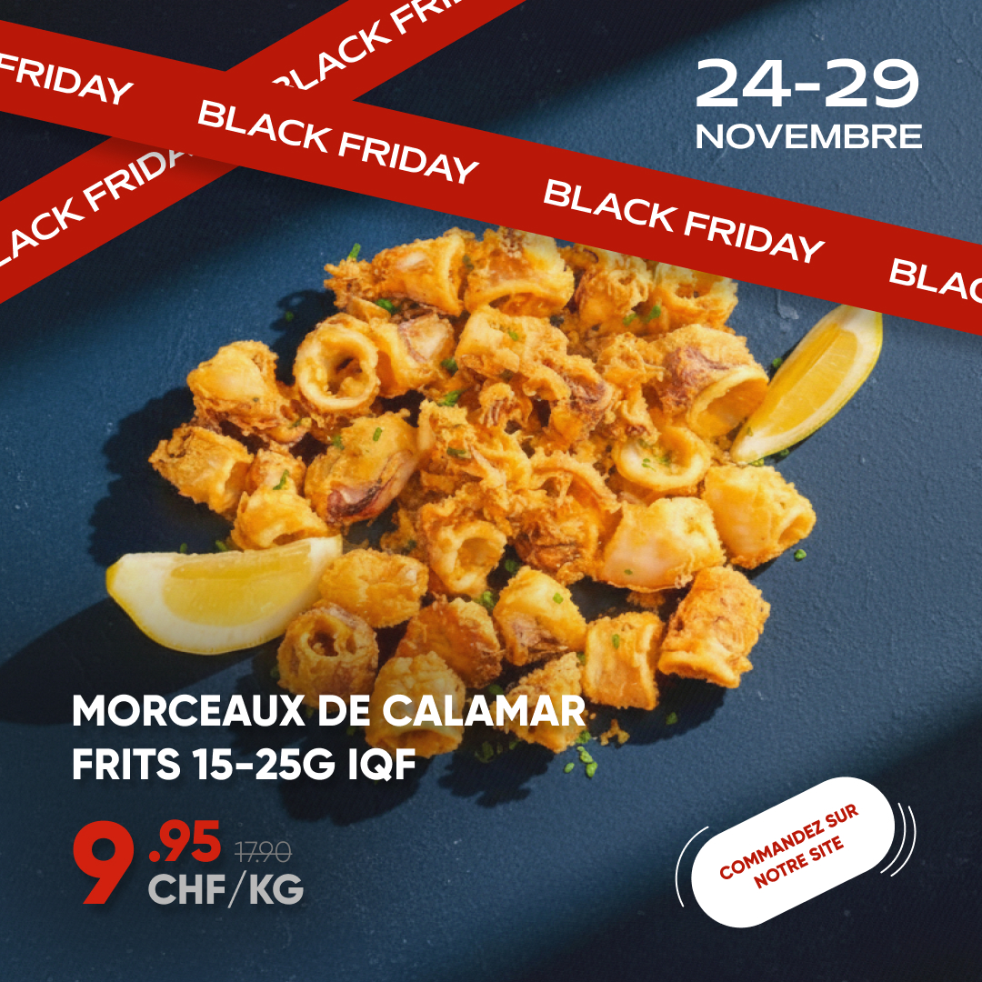 Morceaux de calamar frits 15-25g iqf